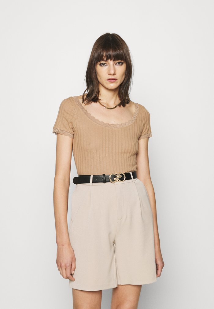 T Chemises Anna Field BASIC Beige Femme | MAN-5115649